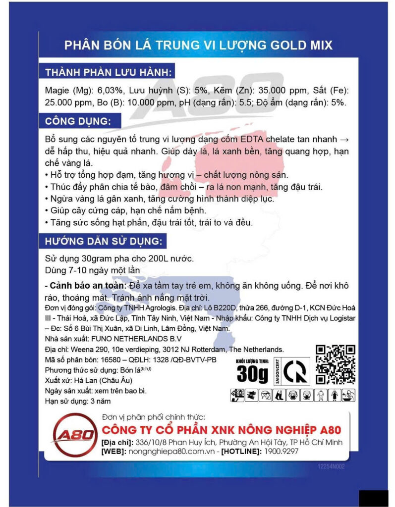 Phân Bón Lá Gold Combi